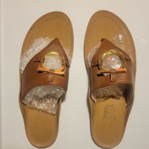 Salvatore Ferragamo tan sandals Size 8